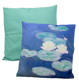 Cushion cover, 45x45 cm,  Monet, Waterlilies by evening light