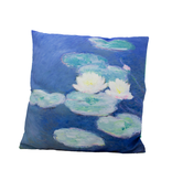 Cushion cover, 45x45 cm,  Monet, Waterlilies by evening light