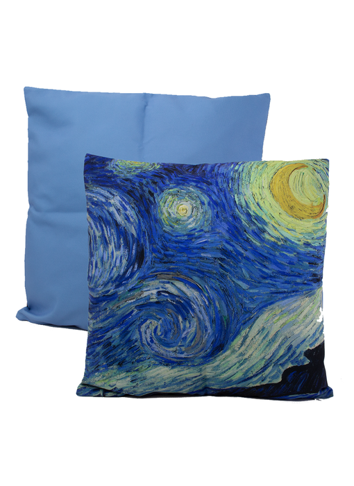 Funda de cojín, 45x45 cm, Vincent van Gogh, noche estrellada