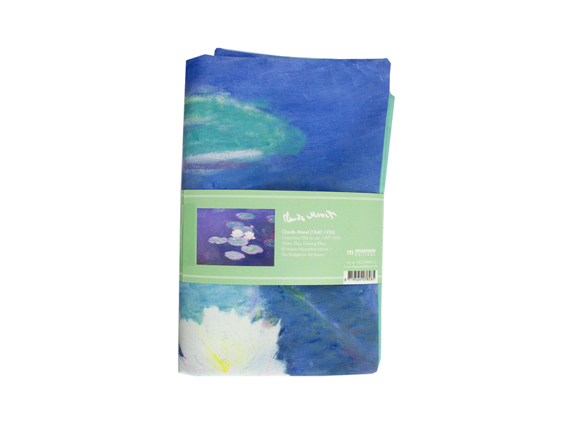 Cushion cover, 45x45 cm,  Monet, Waterlilies by evening light