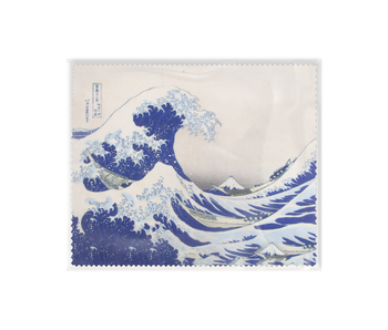 Brillentuch, 15 x 18 cm,  Hokusai, Die große Welle