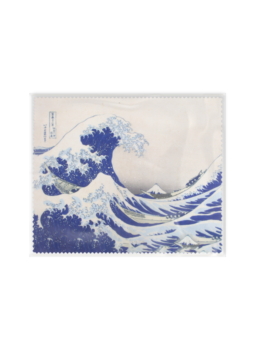 Lens cloth, 15 x 15 cm, Hokusai, Great Wave