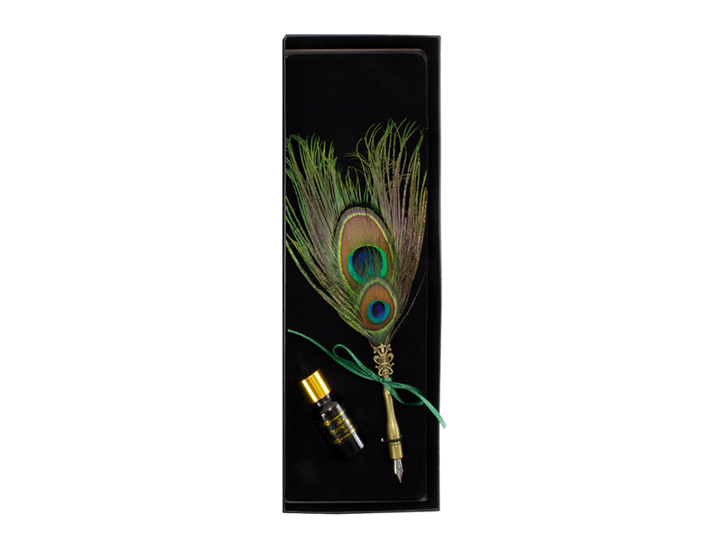 Feather Quill Pen & Ink Set -Turkey