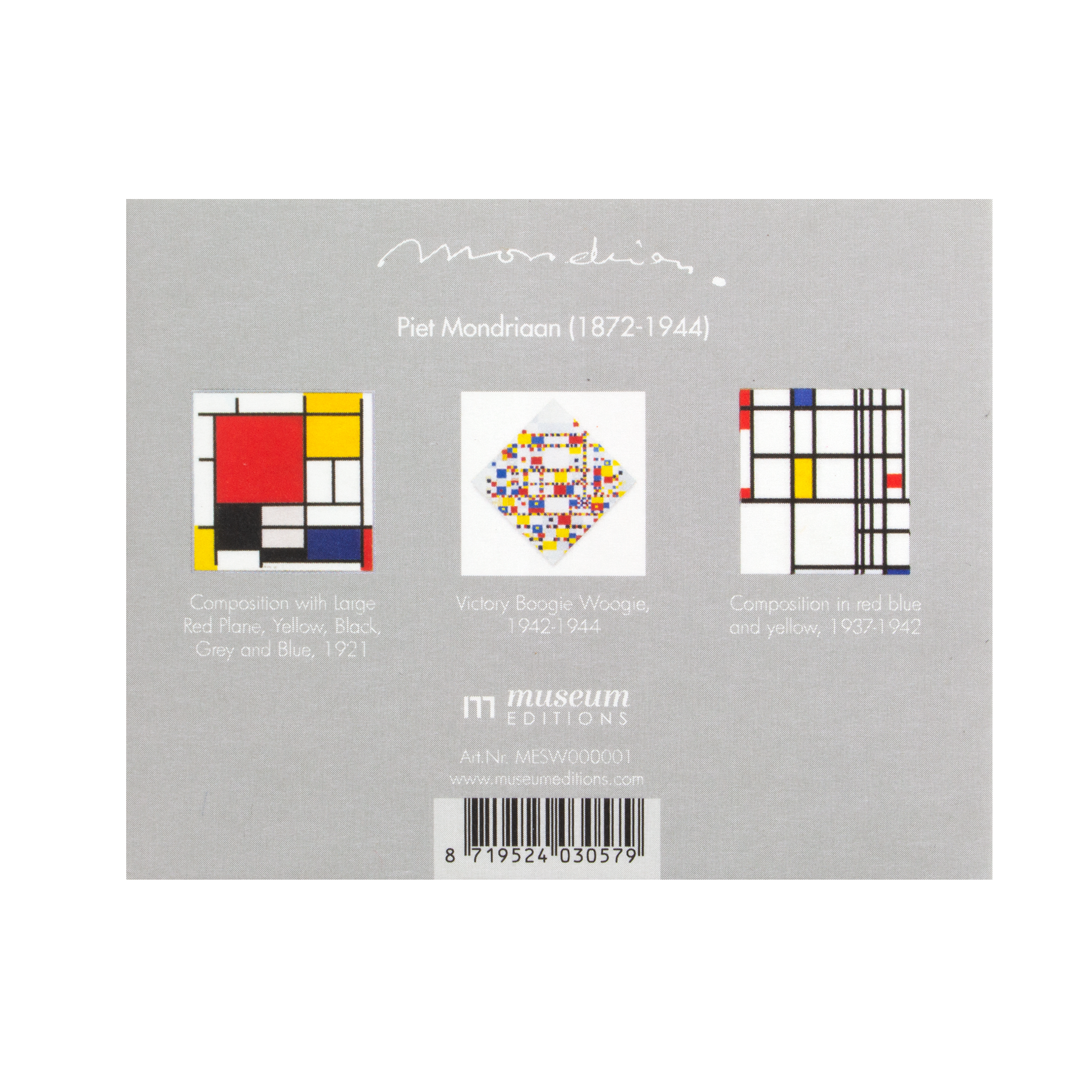 Magnets pour réfrigérateur, lot de 3, Mondrian
