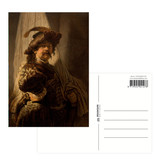 Carte postale, Rembrandt, le porte-drapeau