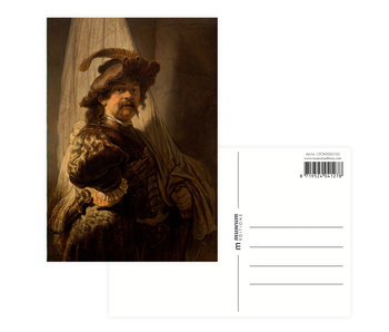 Postal, Rembrandt, el portador de la bandera