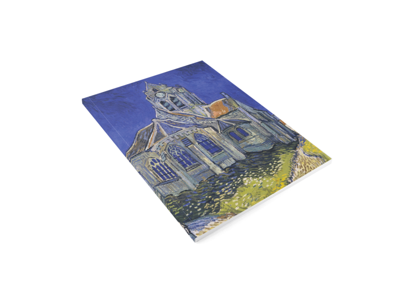 Cuaderno de dibujo de tapa blanda, Iglesia en Auvers-sur-Oise, Van Gogh