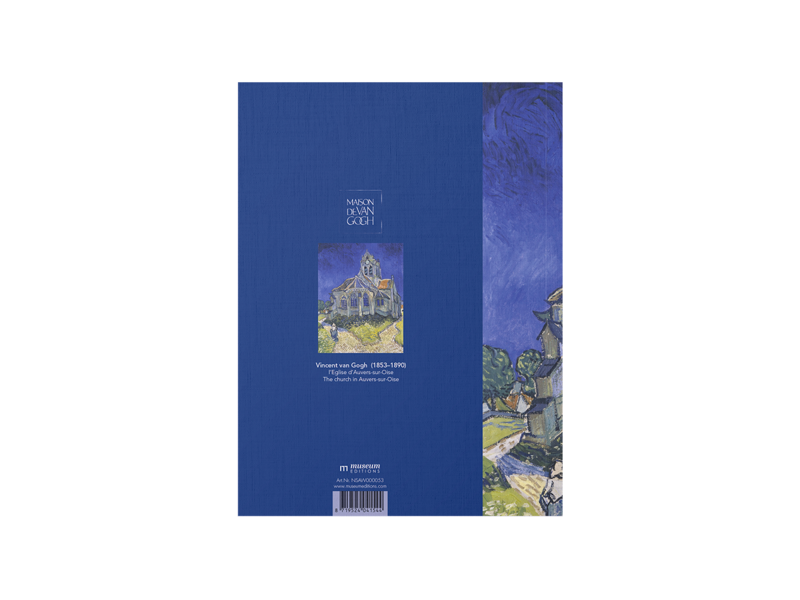 Carnet de croquis à couverture souple, Van Gogh Église d'Auvers sur Oise