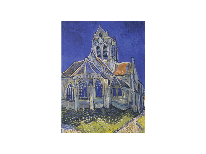 Carnet de croquis à couverture souple, Van Gogh Église d'Auvers sur Oise