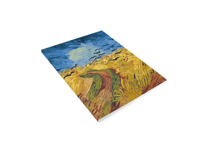 Carnet de croquis à couverture souple, Van Gogh , Champ de blé avec corbeaux, Auvers-sur-Oise