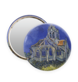 Miroir de poche,  Ø 80mm,  Van Gogh Église d'Auvers sur Oise