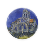 Miroir de poche,  Ø 80mm,  Van Gogh Église d'Auvers sur Oise