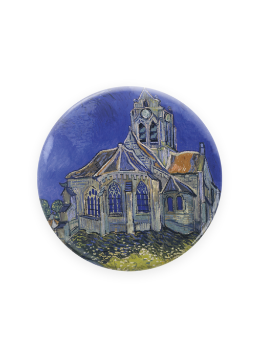 Pocket Mirror W, Ø 80 mm,Van Gogh, Church in Auvers