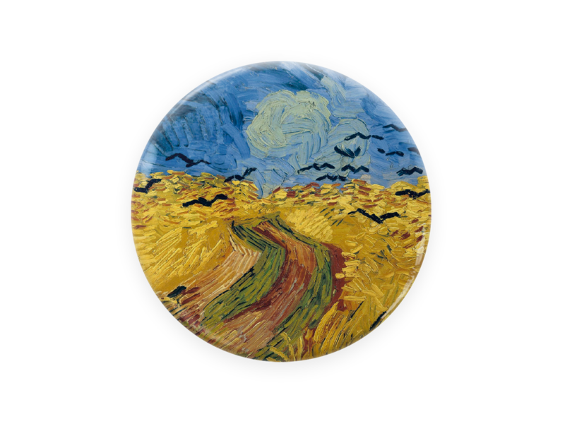 Espejo de bolsillo,  Trigal con cuervos, Vincent van Gogh, Auvers-sur-Oise