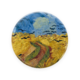 Miroir de poche,  Ø 80mm, Van Gogh, Champ de blé avec corbeaux
