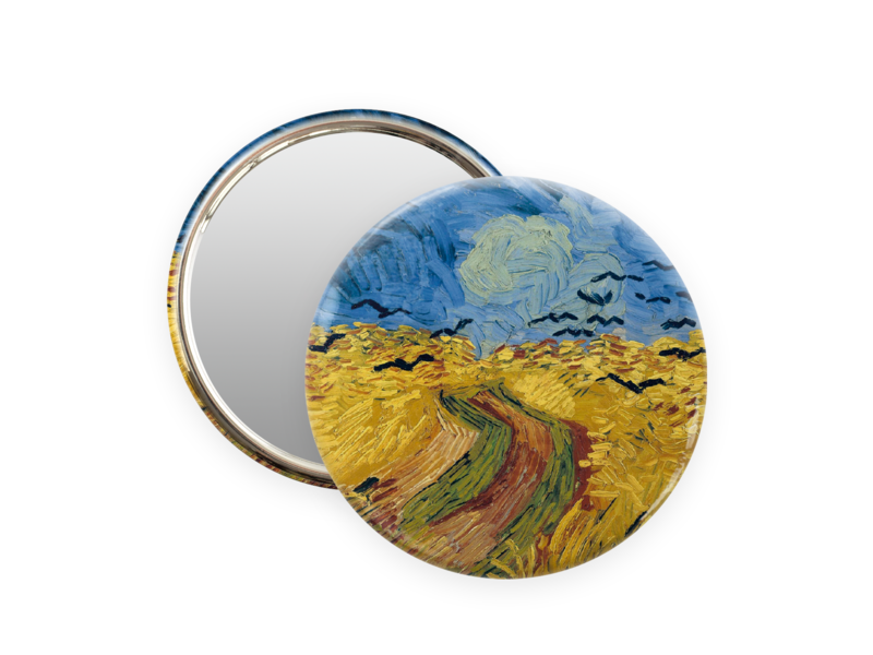 Pocket Mirror, Van Gogh, Wheatfield with crows, Auvers-sur-Oise