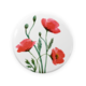 Espejo de bolsillo,  Ø 80 mm, Amapolas
