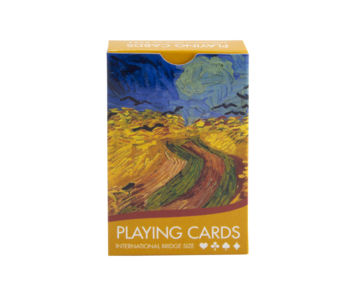 Playing cards, Van Gogh, Wheatfield with crows