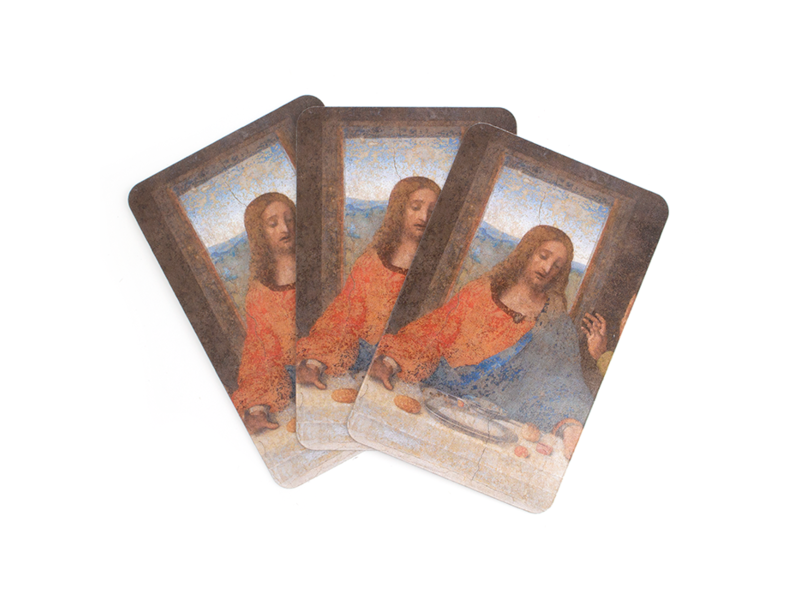 Jugando a las cartas,  Leonardo Da Vinci, La última cena