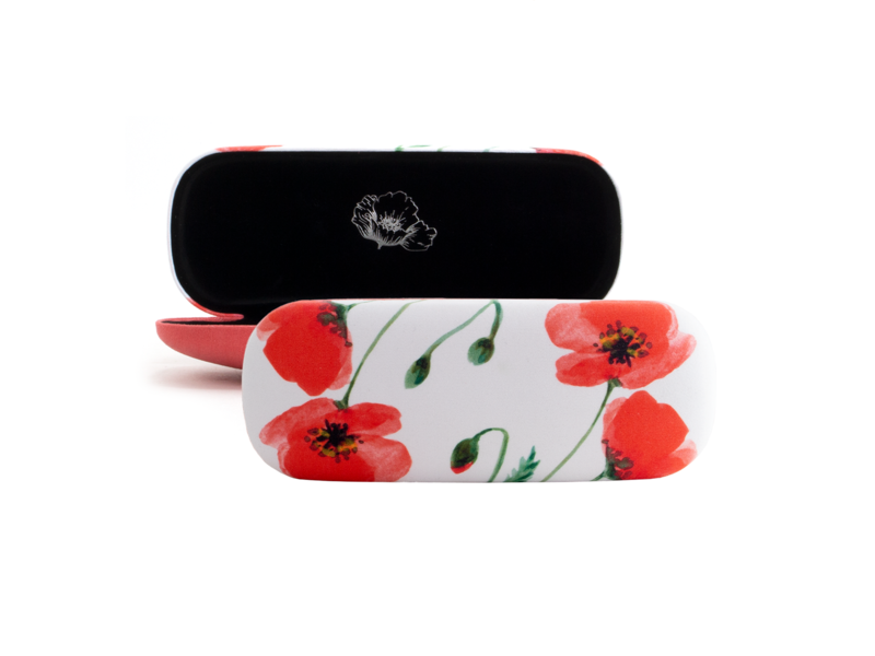 Funda de gafas, Amapolas