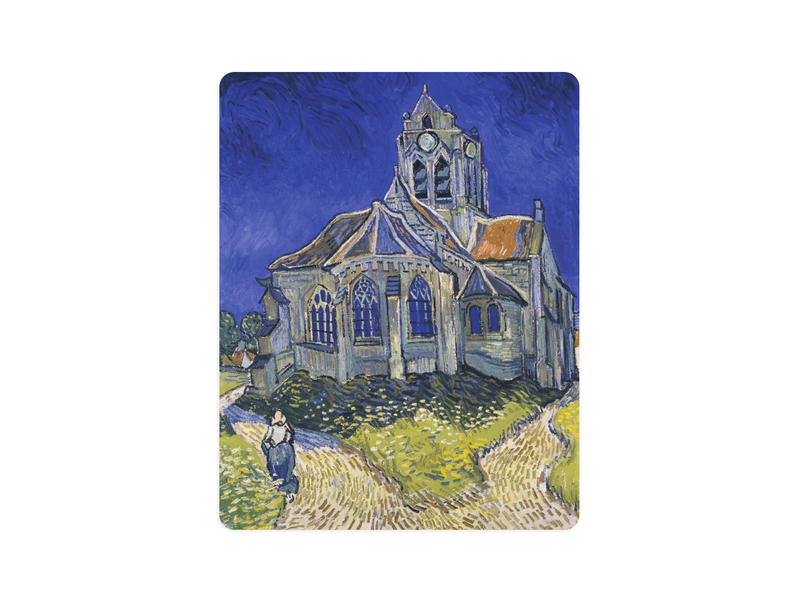 Tapis de souris, Van Gogh Église d'Auvers sur Oise