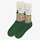Kunstsocken, Größe 40-46, Monet, Feld mit Mohnblumen