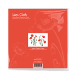 Lens cloth, 18x18 cm, Poppies