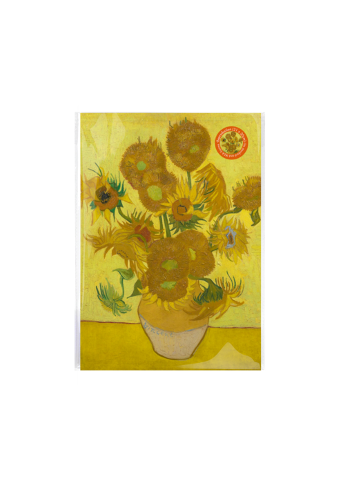 Mini cartel A4, Vincent van Gogh, Girasoles