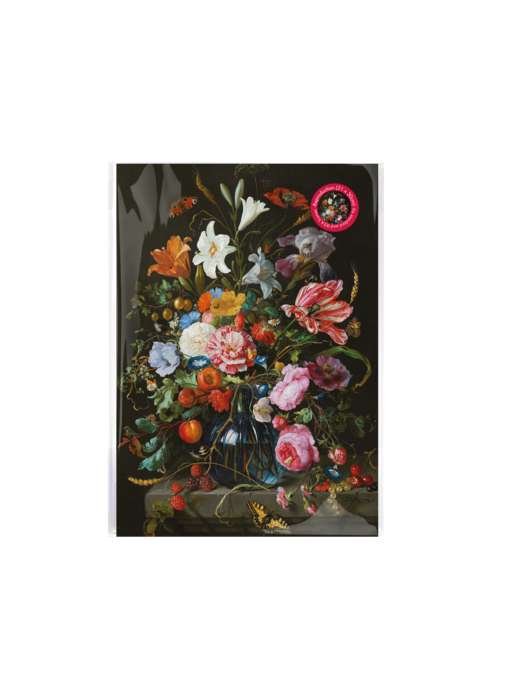 Affiche, Mini A4, De Heem, Vase avec des fleurs