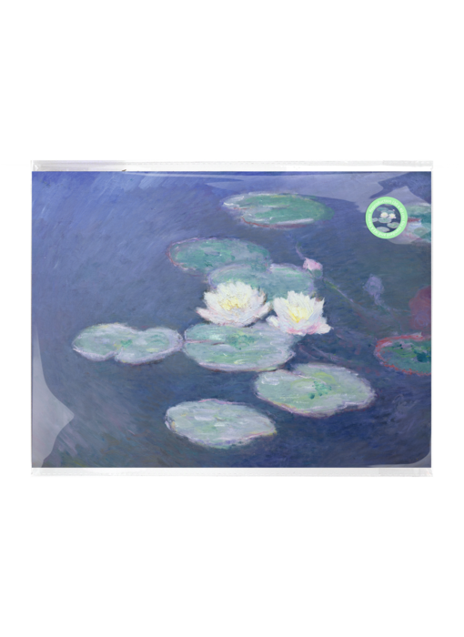 Poster A3, Monet, Waterlelies in avondlicht