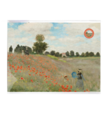 Mini  Poster A3,  Monet, Veld met klaprozen