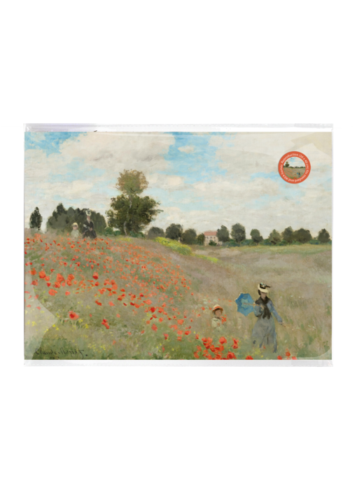 Mini  Poster A3,  Monet, Campo de amapolas