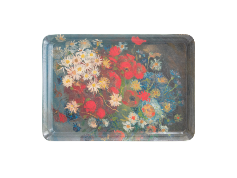 Serving Tray C Mini, 21 x 14 cm, Kröller-Müller, Van Gogh, Still life with meadow flowers and roses