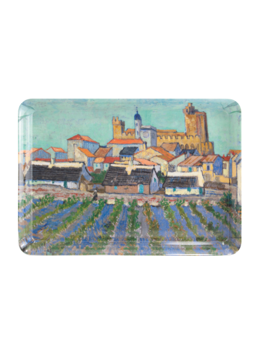 Serviertablett Mini, 21 x 14 cm, Van Gogh, View of Saintes-Maries-de-la-Mer