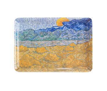Serving Tray Mini, 21 x 14 cm, Van Gogh, Landscape with wheat sheaves