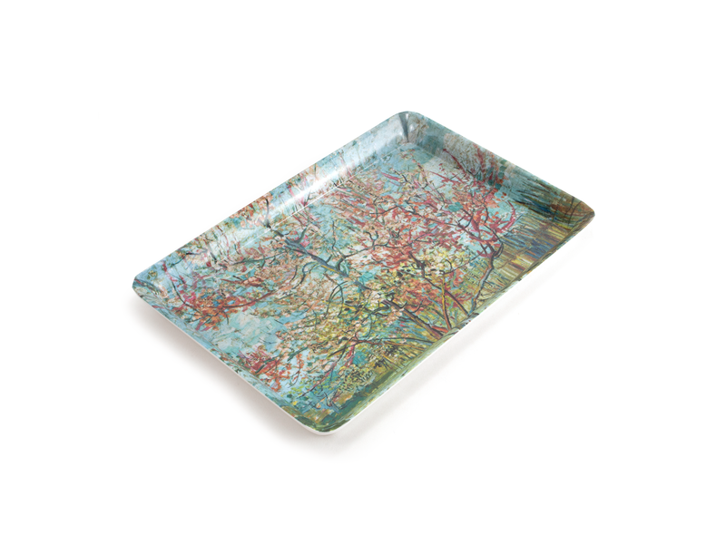 Plateau de service mini, 21 x 14 cm, Kröller-Müller, Van Gogh, Pink peach trees (Souvenir)