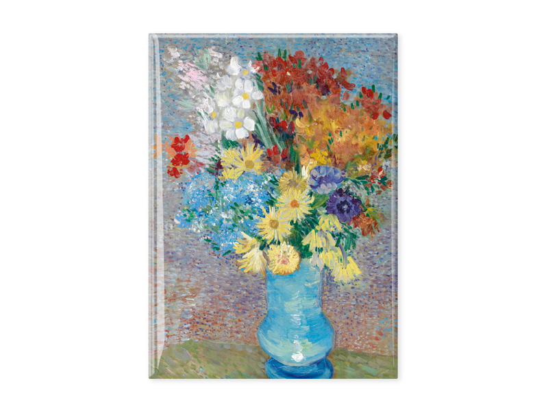 Magnet pour frigo XL, Kröller Müller,  Vincent van Gogh, Flowers in a blue vase