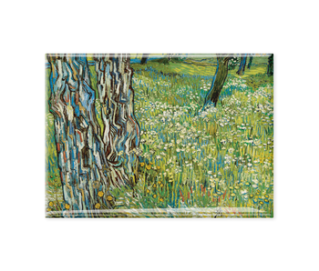 Kühlschrankmagnet XL, Van Gogh, Tree trunks in the grass