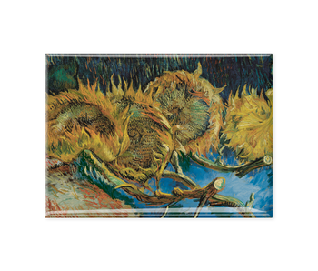 Kühlschrankmagnet XL, Vier Sonnenblumen, Van Gogh