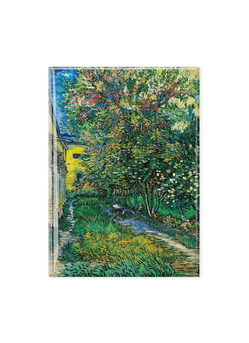 Kühlschrankmagnet XL, Van Gogh, Der Garten der Anstalt von Saint-Rémy