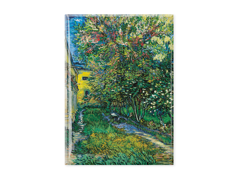 Fridge magnet XL, Kröller Müller,  Vincent van Gogh, The garden of the asylum at Saint-Rémy