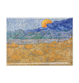 Koelkastmagneet XL, Kröller Müller,  Vincent van Gogh, Landschap met korenschelven