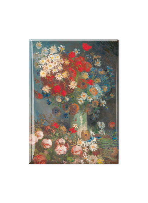Koelkastmagneet XL, Van Gogh, Stilleven met akkerbloemen