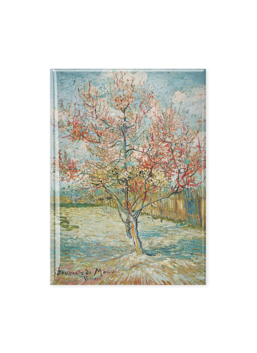 Fridge magnet XL, Van Gogh, Pink peach trees (Souvenir)