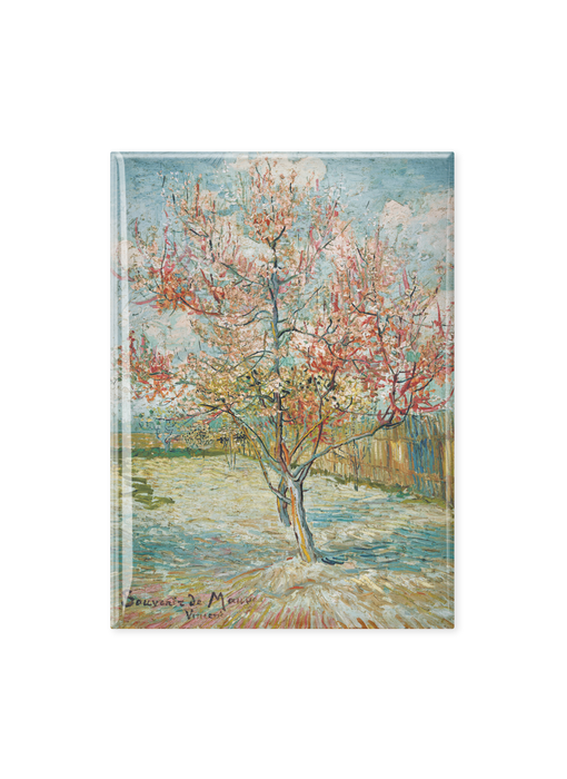 Magnet pour frigo XL, Van Gogh, Pink peach trees (Souvenir)
