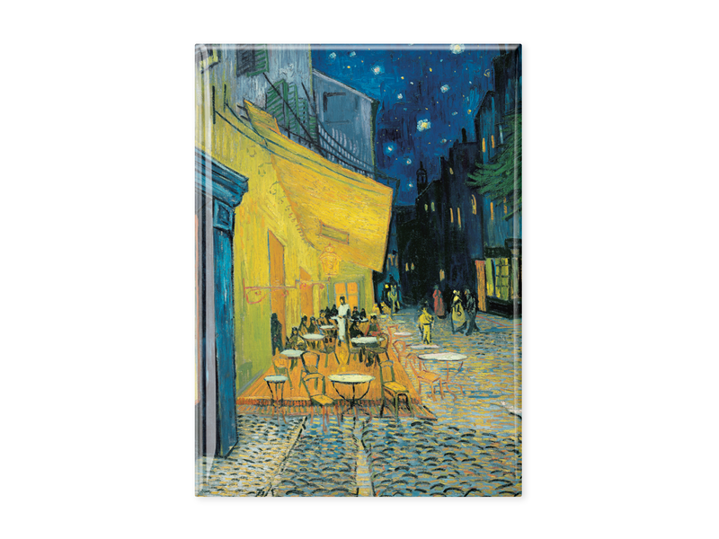 Fridge magnet XL, Kröller Müller,  Vincent van Gogh, Terrace of a café at night