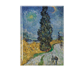 Kühlschrankmagnet XL, Van Gogh, Country road in Provence by night
