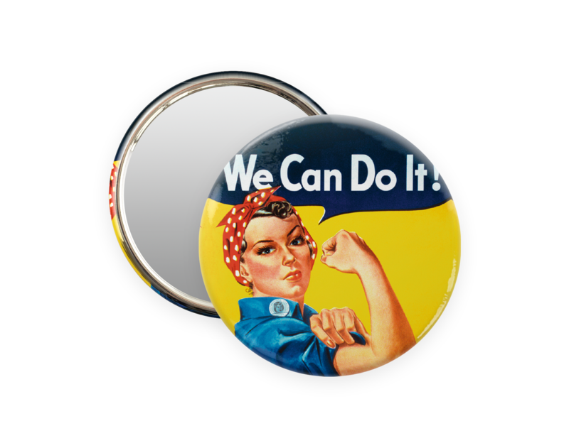 Pocket Mirror, Ø 80 mm , We can do it