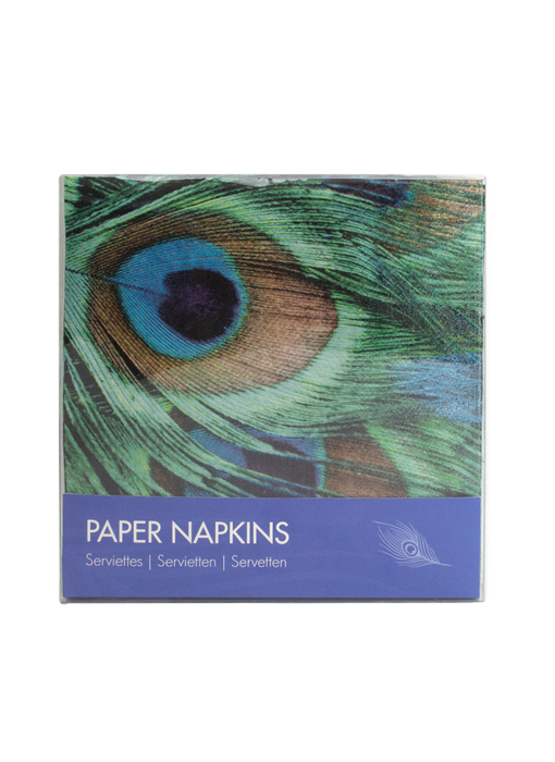 Serviettes en papier, Plumes de paon