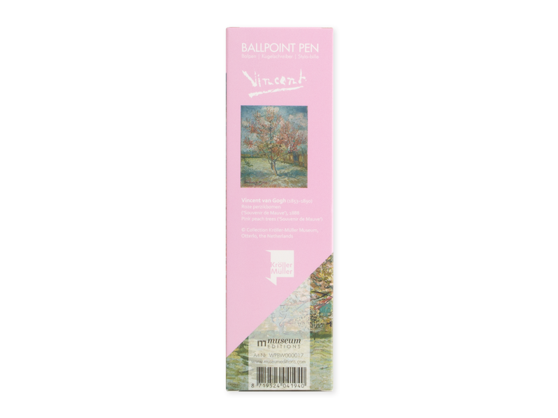 Stylo bille en boite,  Pêchers roses,  (Souvenir de Mauve), Van Gogh